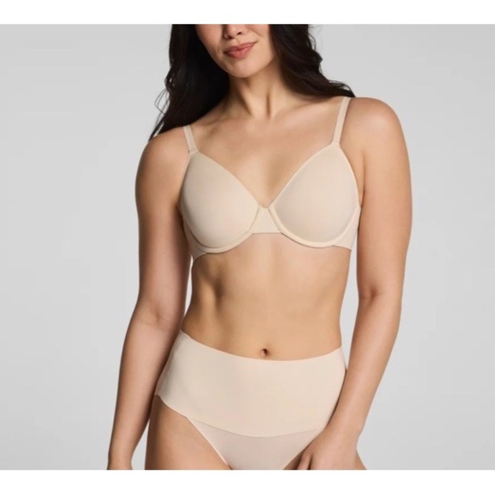 Spanx NWT Supersmooth BraVa UnLined Underwire Bra 38DD Toasted Coconut 10592R